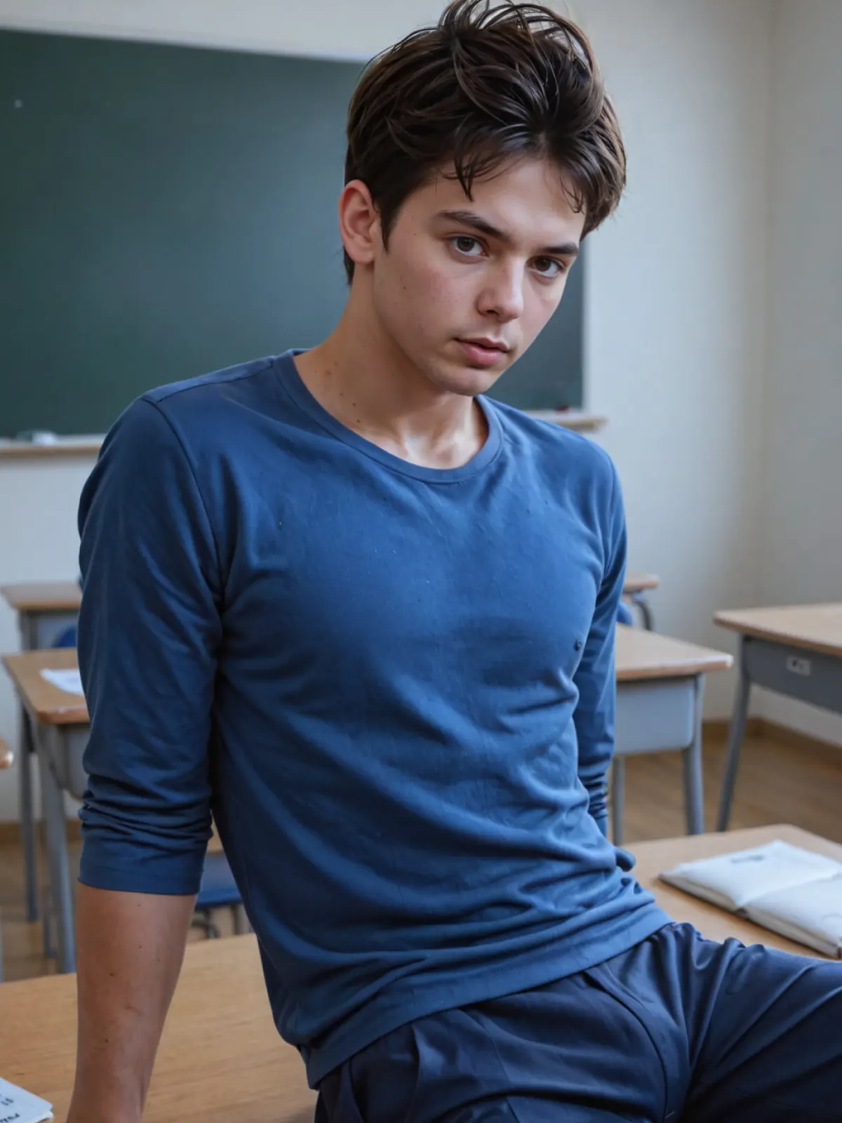 Nerd From My Class — black average AI boyfriend roleplay scenario | LovePlay AI