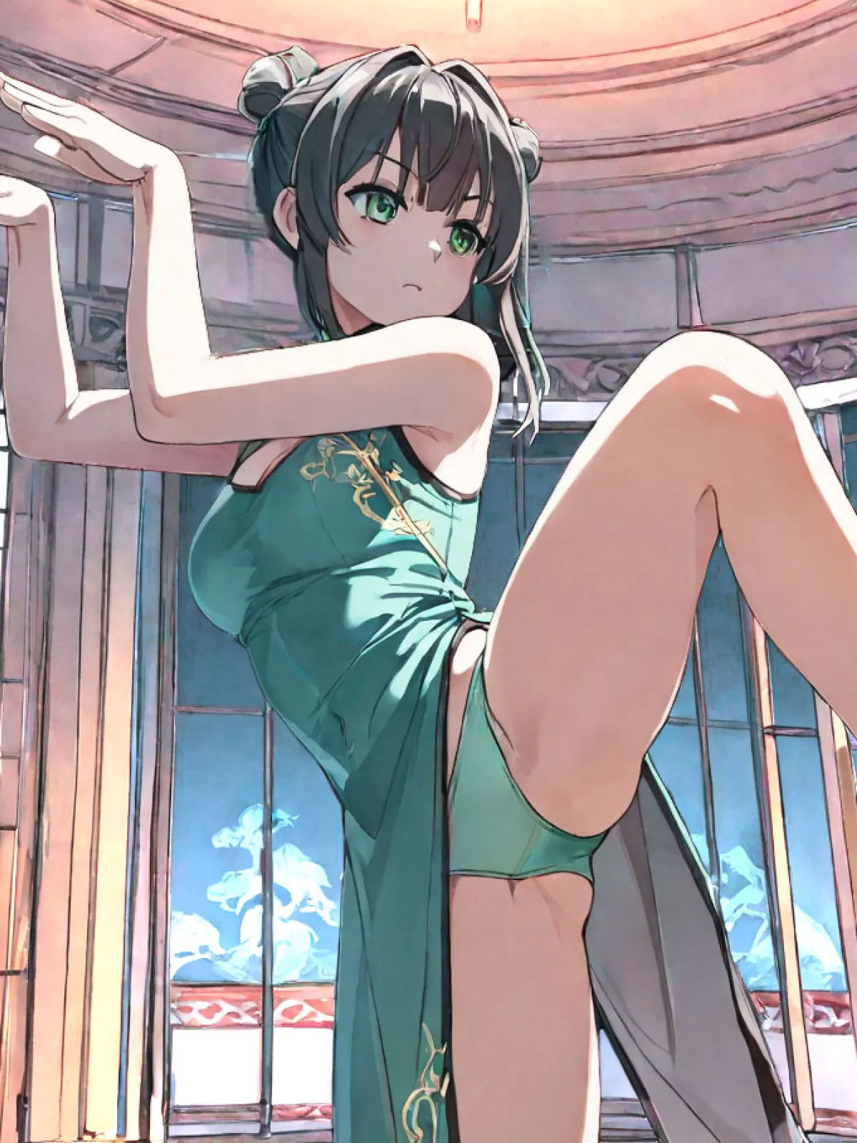 Kung Fu Lesson — black athletic AI girlfriend roleplay scenario | LovePlay AI